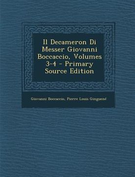 portada Il Decameron Di Messer Giovanni Boccaccio, Volumes 3-4 (in Italian)
