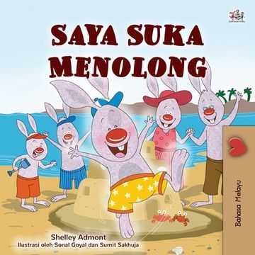 portada I Love to Help (Malay Children's Book)