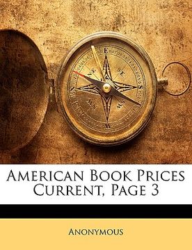portada american book prices current, page 3 (en Inglés)