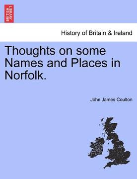 portada thoughts on some names and places in norfolk. (en Inglés)