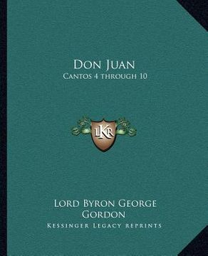 portada don juan: cantos 4 through 10 (in English)