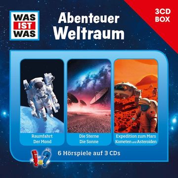 portada Was ist was 3-Cd-Hoerspielbox Abenteuer Weltraum (en Alemán)