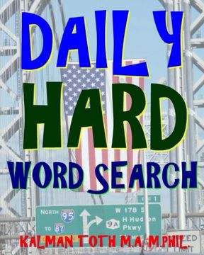 portada Daily Hard Word Search: 300 Entertaining Themed Puzzles (en Inglés)