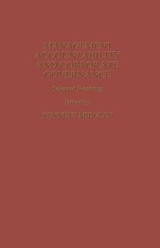 portada Management Accountability and Corporate Governance: Selected Readings (en Inglés)