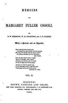 portada Memoirs of Margaret Fuller Ossoli (en Inglés)