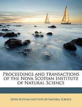 portada proceedings and transactions of the nova scotian institute of natural science volume v.6 (1883-1886) (en Inglés)