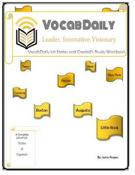 portada Vocabdaily 50 States and Capital's Study Workbook.: Study & Explore the U.S. (in English)