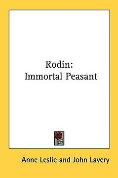 portada rodin: immortal peasant (en Inglés)