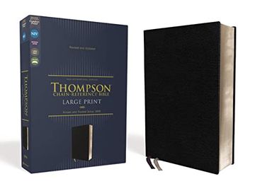 portada Niv, Thompson Chain-Reference Bible, Large Print, European Bonded Leather, Black, red Letter, Comfort Print (en Inglés)