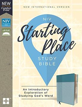 portada Niv, Starting Place Study Bible, Leathersoft, Blue, Indexed, Comfort Print: An Introductory Exploration of Studying God's Word 