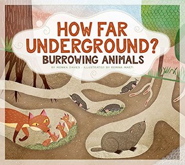 portada How far Underground? Burrowing Animals (Animals Measure up) (en Inglés)