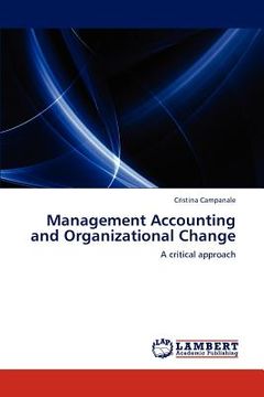 portada management accounting and organizational change (en Inglés)