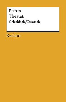 portada Theätet: Griechisch/Deutsch (Reclams Universal-Bibliothek)