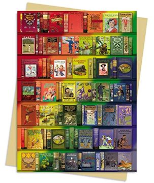 portada Bodleian Libraries: Rainbow Bookshelf Greeting Card Pack: Pack of 6 (Greeting Cards) (en Inglés)