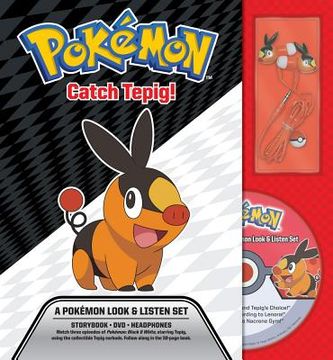 portada Catch Tepig! a Pokémon Look & Listen Set (en Inglés)