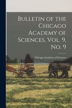 portada Bulletin of the Chicago Academy of Sciences, Vol. 9, No. 9