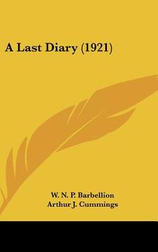 portada a last diary (1921) (in English)