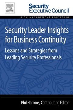 portada Security Leader Insights for Business Continuity: Lessons and Strategies from Leading Security Professionals