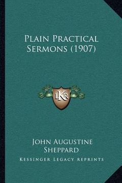 portada plain practical sermons (1907) (en Inglés)