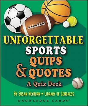 portada unforgettable sport quips & quotes knowledge cards: a quiz deck