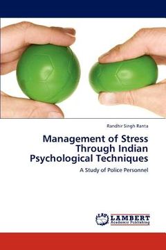 portada management of stress through indian psychological techniques (en Inglés)