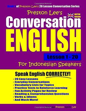 portada Preston Lee's Conversation English for Indonesian Speakers Lesson 1 - 20 (British Version) (in English)