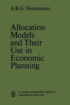 portada Allocation Models and Their Use in Economic Planning (in English)