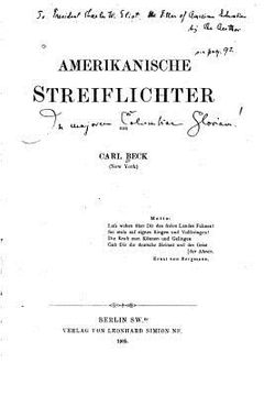 portada Amerikanische Streiflichter (in German)