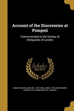 portada Account of the Discoveries at Pompeii (in English)