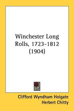 portada winchester long rolls, 1723-1812 (1904) (en Inglés)