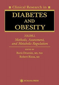 portada clinical research in diabetes and obesity, volume 1: methods, assessment, and metabolic regulation (en Inglés)
