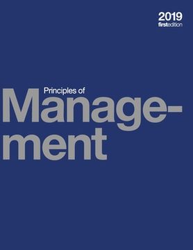 portada Principles of Management (paperback, b&w) (en Inglés)