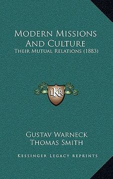 portada modern missions and culture: their mutual relations (1883)