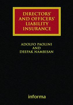 portada Directors' and Officers' Liability Insurance (in English)