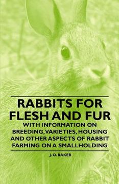portada rabbits for flesh and fur - with information on breeding, varieties, housing and other aspects of rabbit farming on a smallholding (in English)