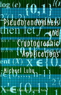 portada pseudorandomness & cryptographic applications (en Inglés)