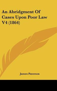 portada an abridgment of cases upon poor law v4 (1864) (in English)