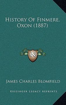 portada history of finmere, oxon (1887) (en Inglés)