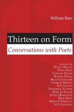 portada Thirteen on Form: Conversations with Poets (in English)