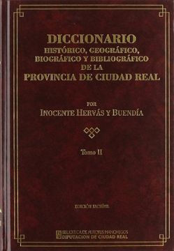portada Diccionario Histórico, Geográfico,Biográfico y Bibliográfico de la Provincia de Ciudad Real, Tomo ii