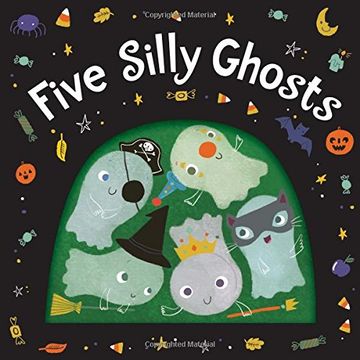 portada Five Silly Ghosts (Board Book) (en Inglés)