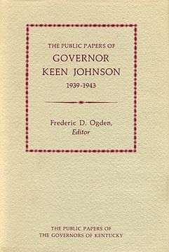 portada public papers of gov. keen johnson (en Inglés)