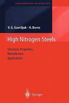 portada high nitrogen steels: structure, properties, manufacture, applications