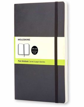 portada Moleskine - Cuaderno Clásico, Grande, Liso, Negro, Funda Suave (5 x 8,25) (en Inglés)