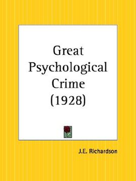 portada great psychological crime (en Inglés)