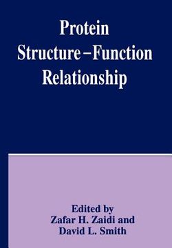 portada protein structure function relationship (en Inglés)