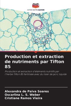 portada Production et extraction de nutriments par Tifton 85 (en Francés)