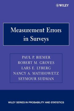 portada Measurement Errors in Surveys (Wiley Series in Probability and Statistics) (en Inglés)