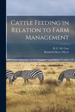 portada Cattle Feeding in Relation to Farm Management (en Inglés)