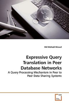 portada expressive query translation in peer database networks (en Inglés)